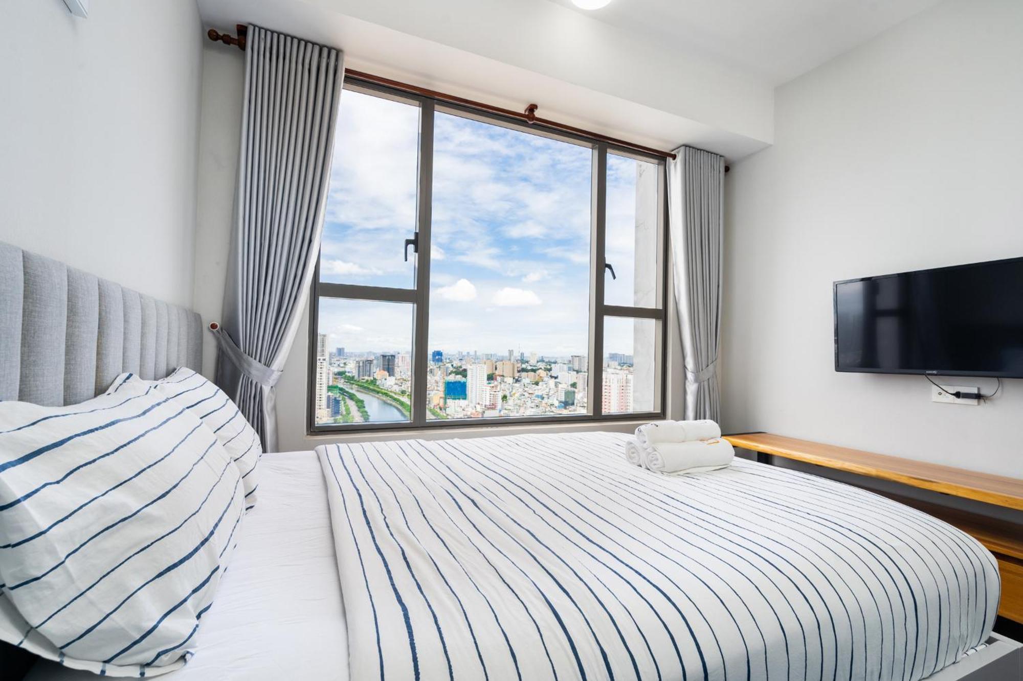 Min' Apartment - Rivergate Residence Downtown Bui Vien - Free Pool Хошимин Екстериор снимка